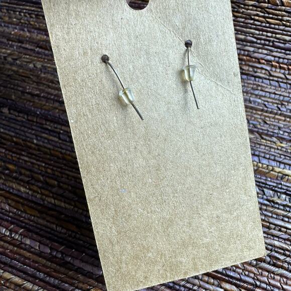 BOGO FREE SEED HEAD RED BLUE TRIANGLE EARRINGS - Picture 3 of 3